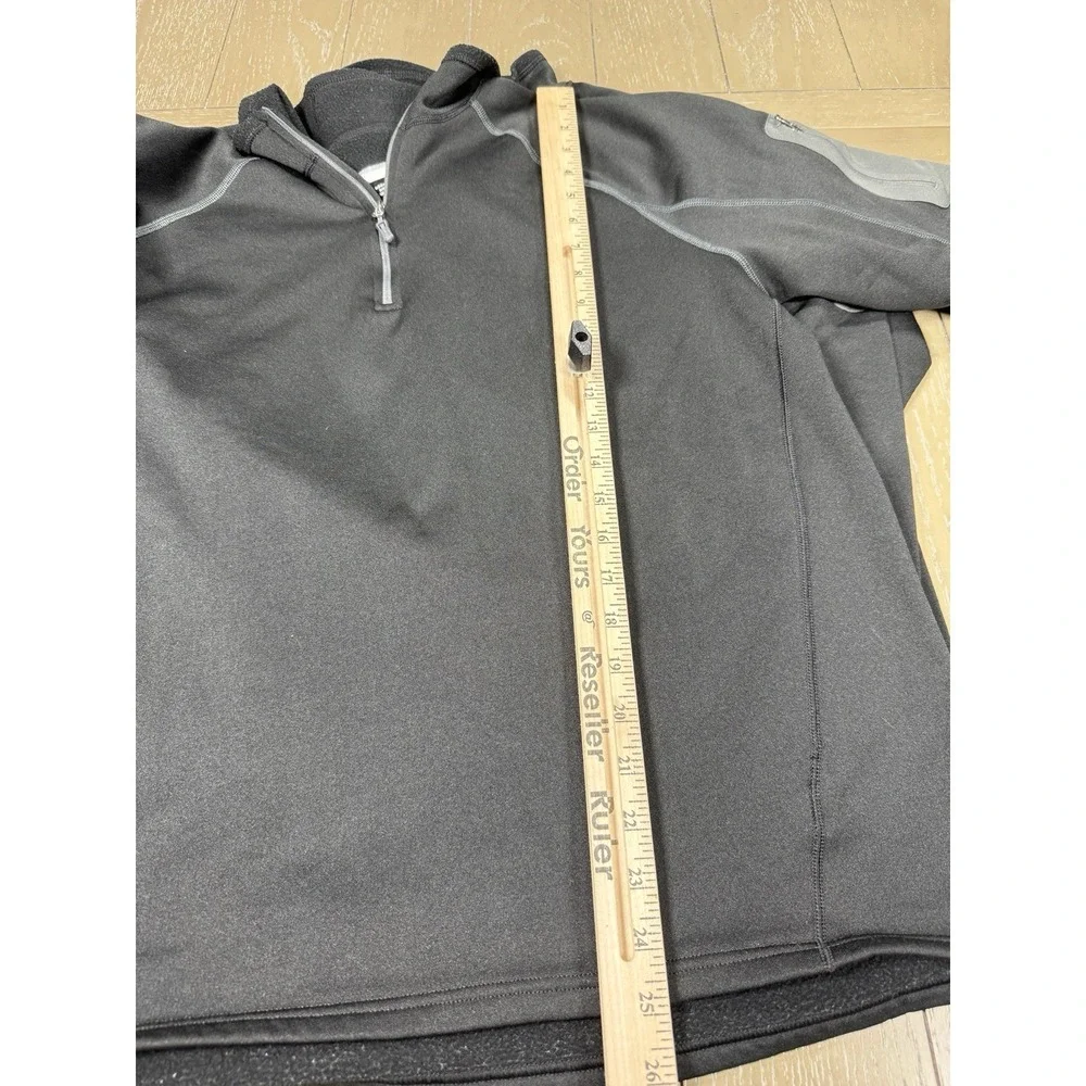 Marmot 1/4 Zip Fleece Pullover Jacket‎ Large Black  Sweater Hiking Base Layer